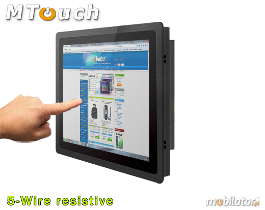 MTouch Operatorski Panel Przemyslowy MobiBOX IP65 i7 15 Komputer panelowy Panel PC  Przemysowy komputer panelowy Ekran rezystancyjny 5 wire resistive wywietlacz 15 cali mobilator.pl New Portable Devices Windows RS-232 COM VGA HDMI Intel i7-3517U
